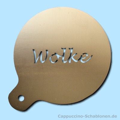 Barista Schablone Wolke