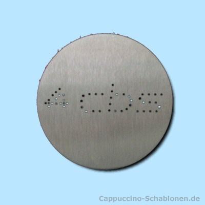 Cappuccino Loch-Schablone "CBS"
