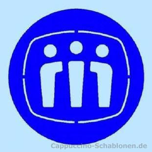 Cappuccino Schablone Kunststoff