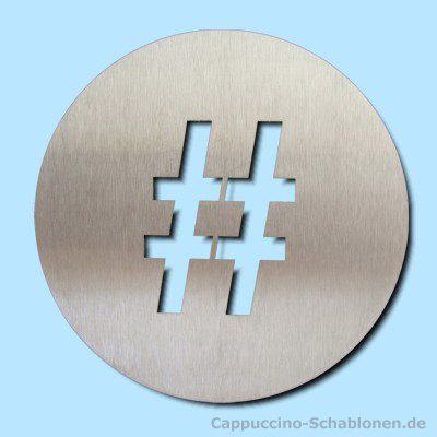 Cappuccino Schablone "Raute"