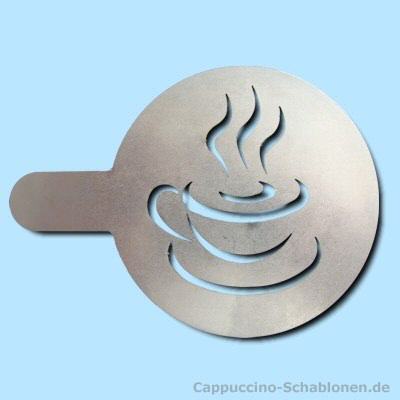 Cappuccino Schablone Kaffee-Tasse