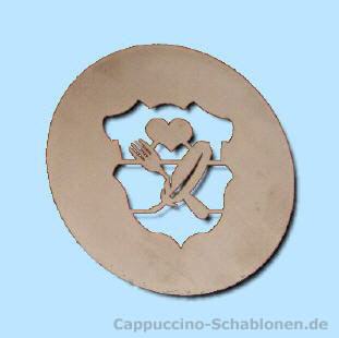 Cappuccino Schablone "Chorverband"