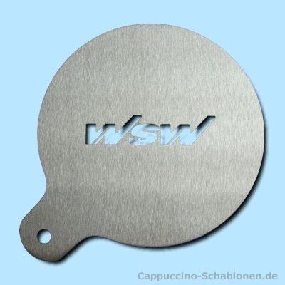 Cappuccino Schablone "WSW"