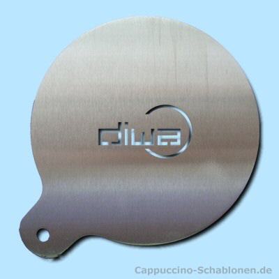 Cappuccino Schablone "diwa"