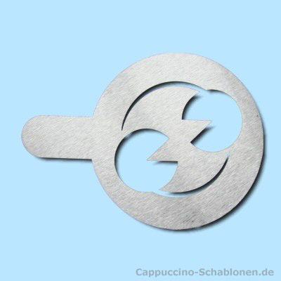 Cappuccino Schablone Skizze