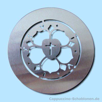 Dekoschablone "Lutherrose"