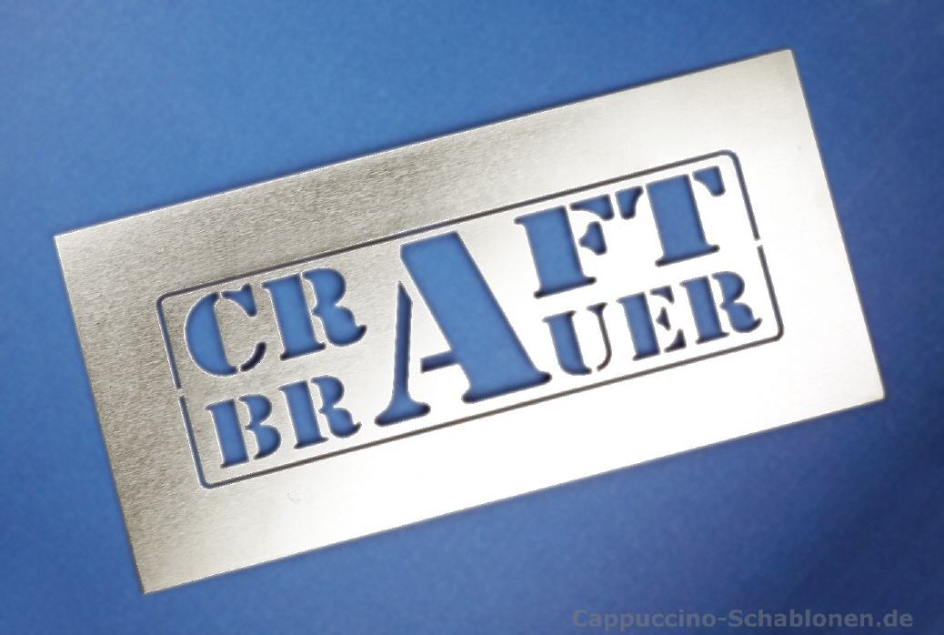 Edelstahlschablone Craft Brauer