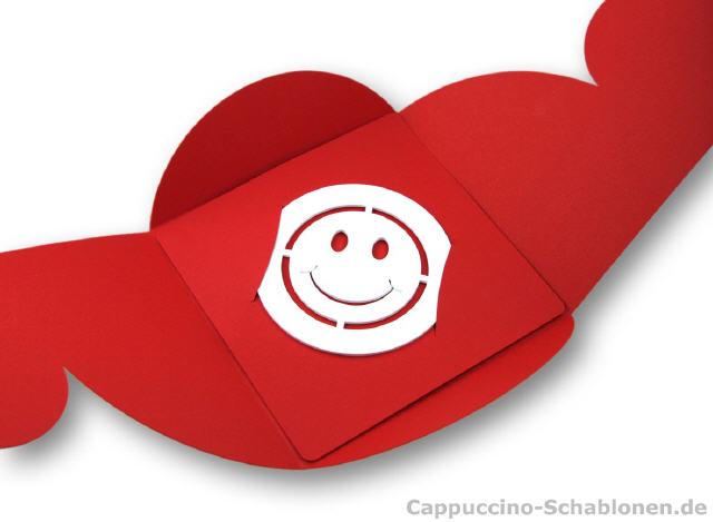 Geschenkverpackung Cappuccino-Schablonen