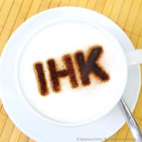 Milchschaumabdruck Cappuccino-Schablone IHK